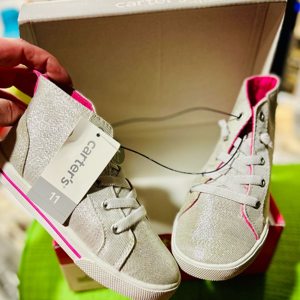 CARTER'S "ANGIE - SC"
TODDLER GIRL'S HIGH-TOP
CANVAS ELASTIC LACE
ATHLETIC SHOE
